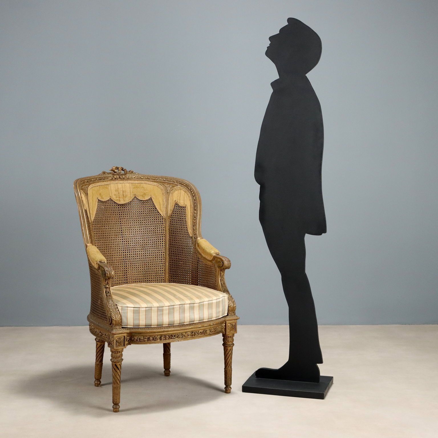 Armchair Neoclassical Style Vienna Straw XIX Century photo furniture