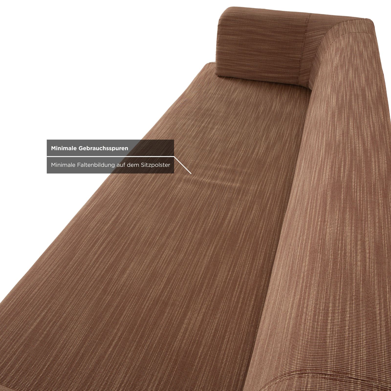 Canapé 3 places Walter Knoll Easy 480 en tissu brun, fonction manuelle photo buy