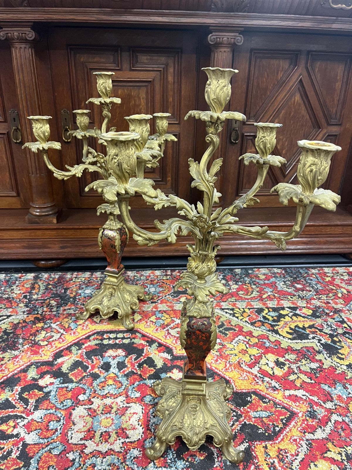 Pair Of Rococo French Candelabra photo furniture