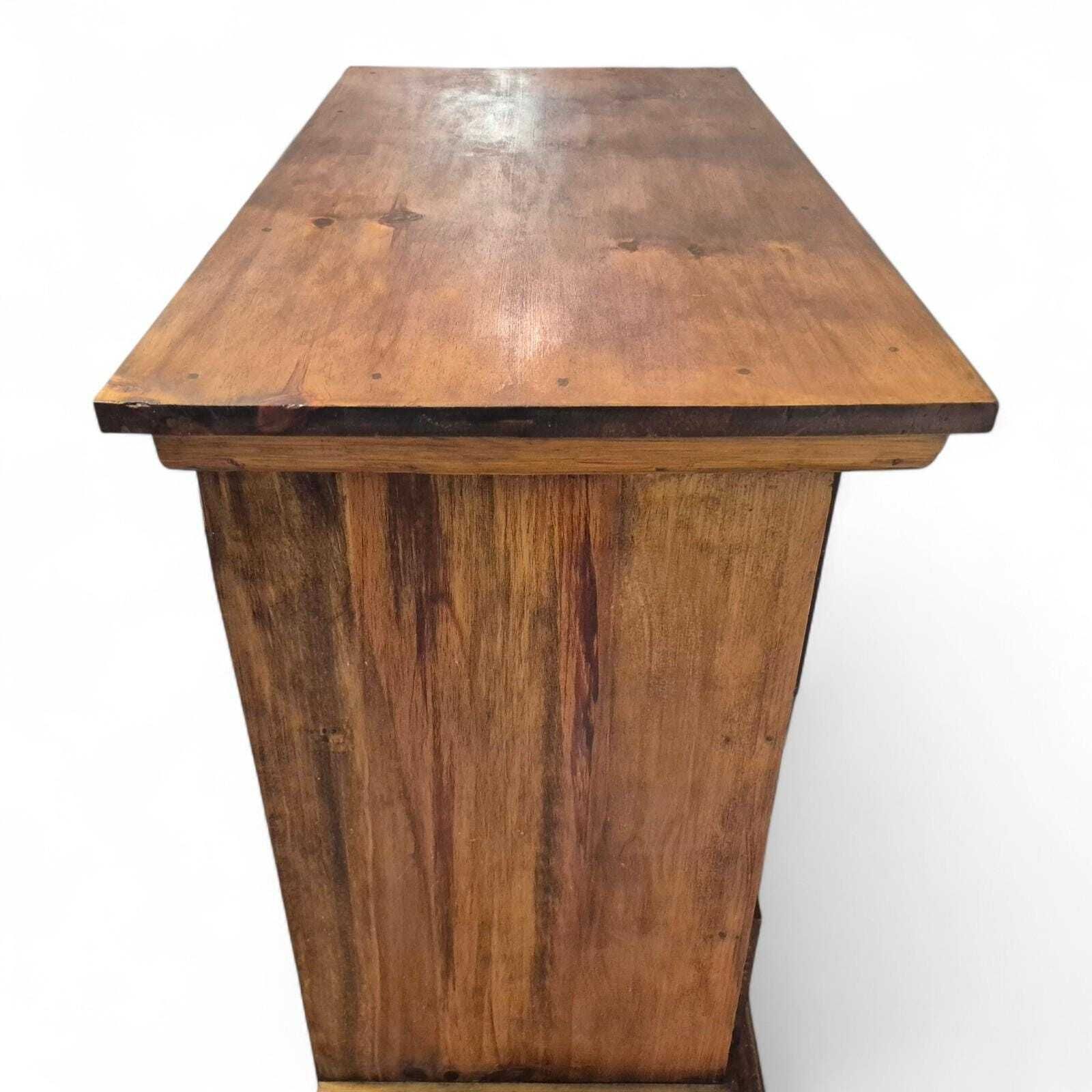 photo furniture Antique Style Solid Sheesham Wood Chest Of Drawers – Rustic Farmhouse Storage – Country Cottage Furniture