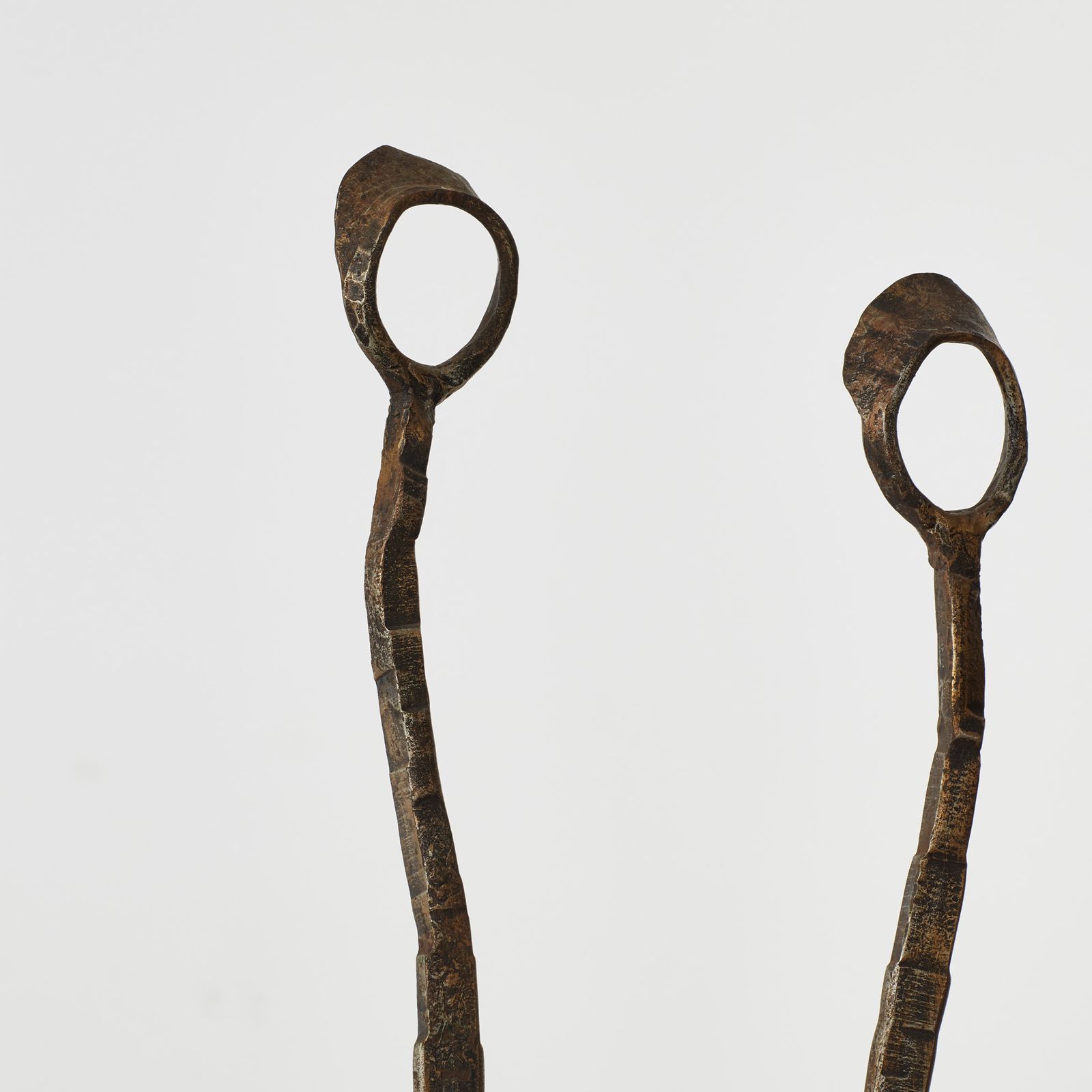 Salvino Marsura Alari Caminetto (Fire Andirons) Treviso, Italy, 1980s photo Home Fixtures