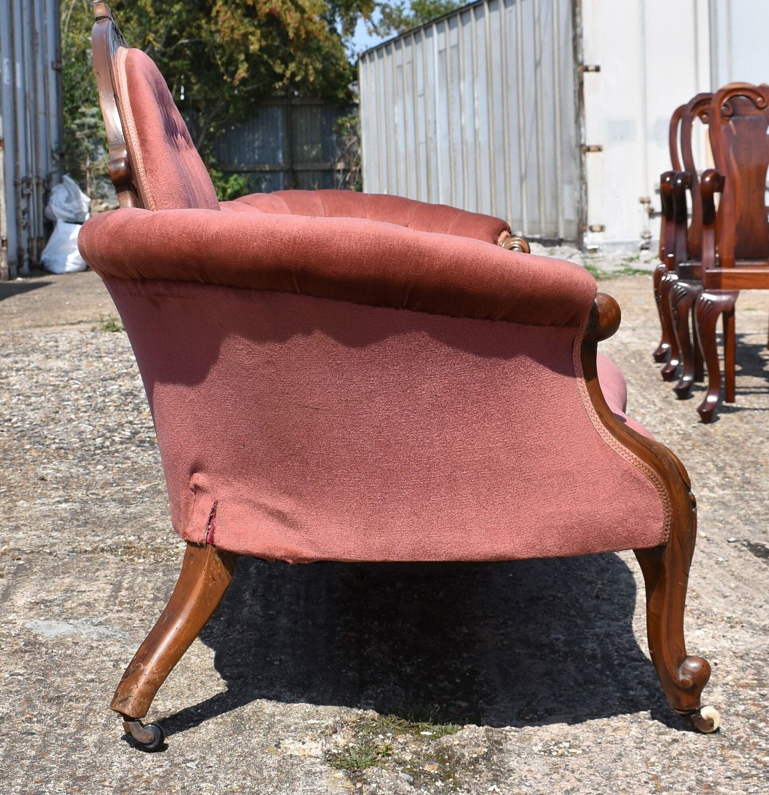 Victorian Walnut Sofa photo for sale
