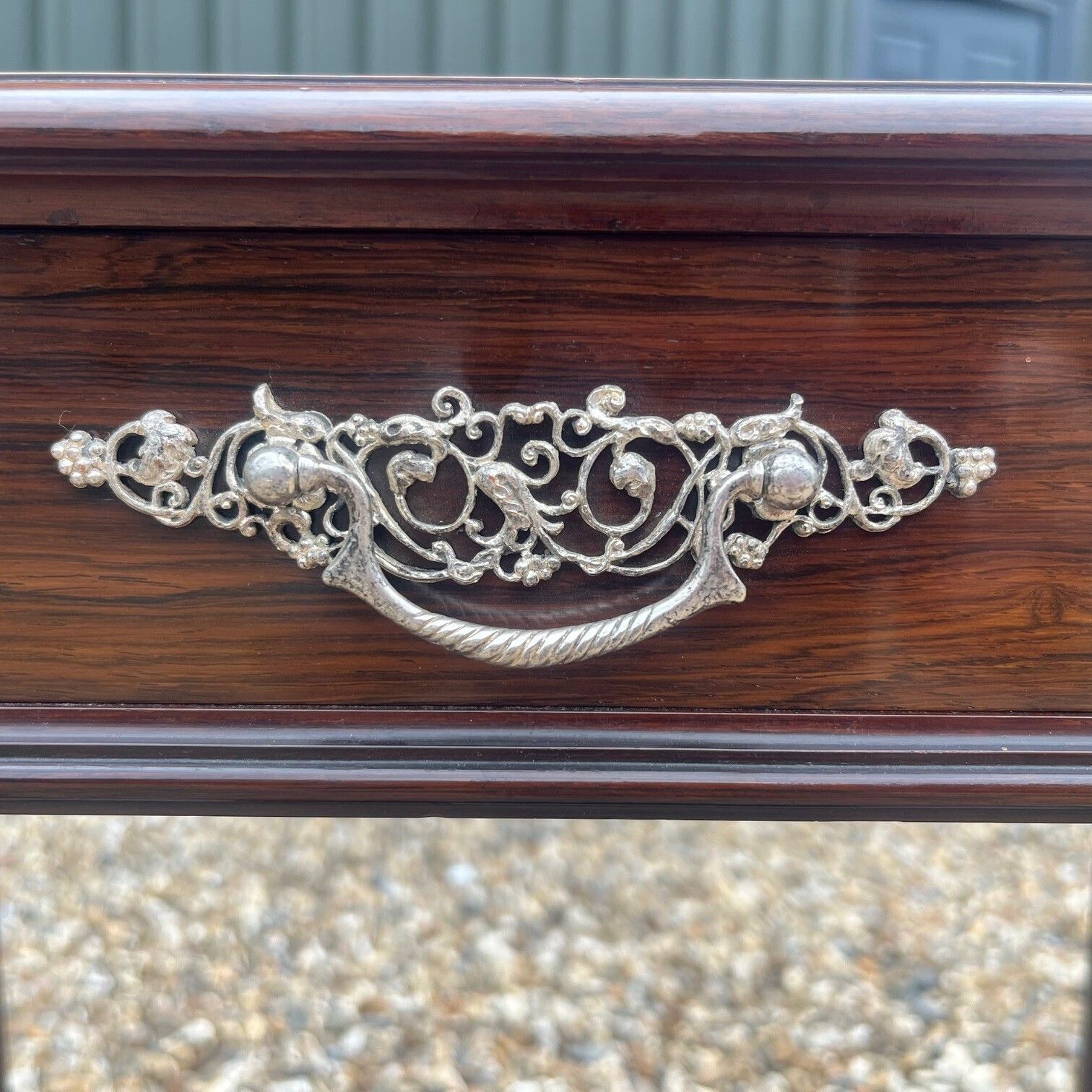 An Exhibition Quality Collingson & Lock Rosewood, Coromandel And Kingwood Inlaid Table photo vintage