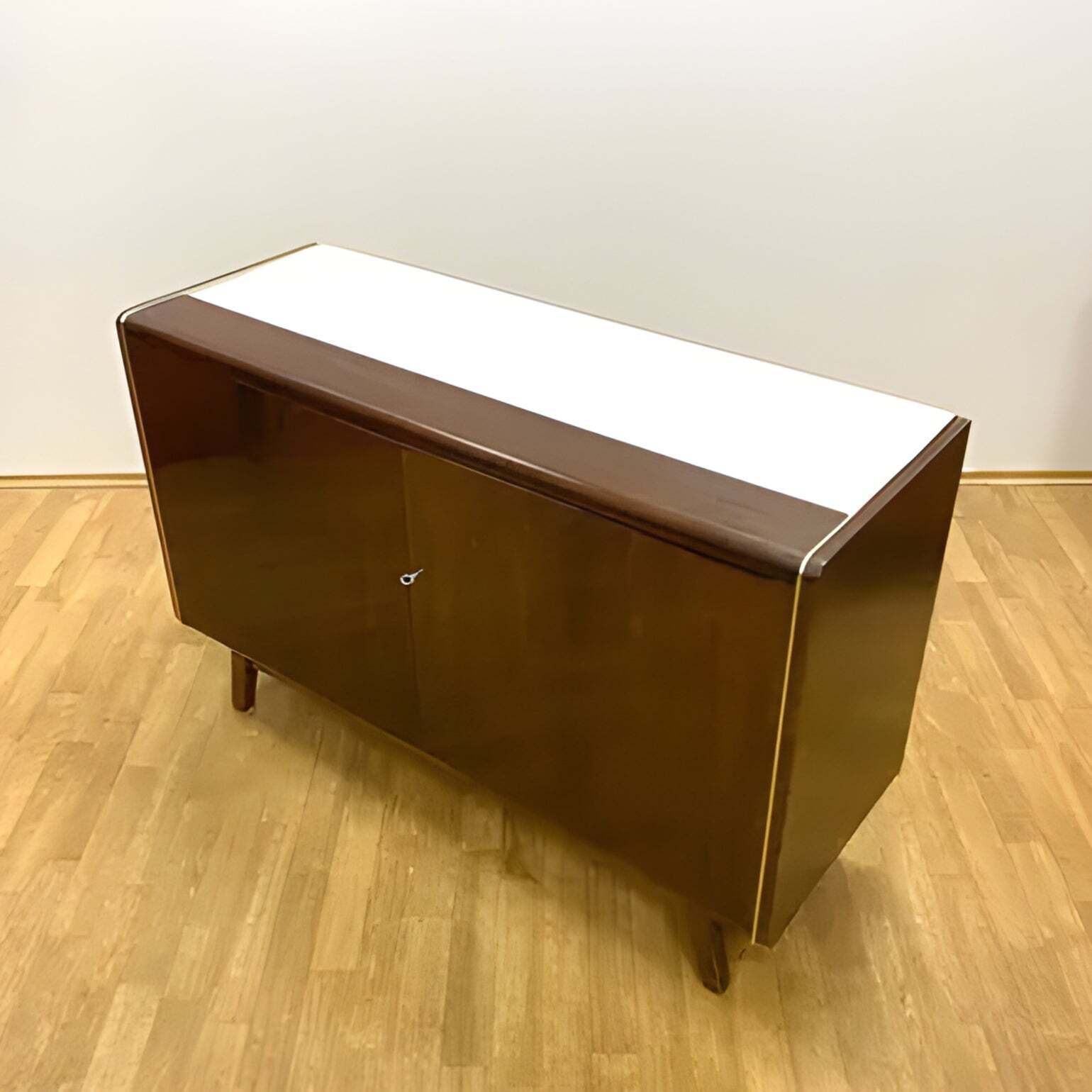 Retro Cabinet By Bohumil Landsman For Jitona, Brussels Style, 1960s photo furniture