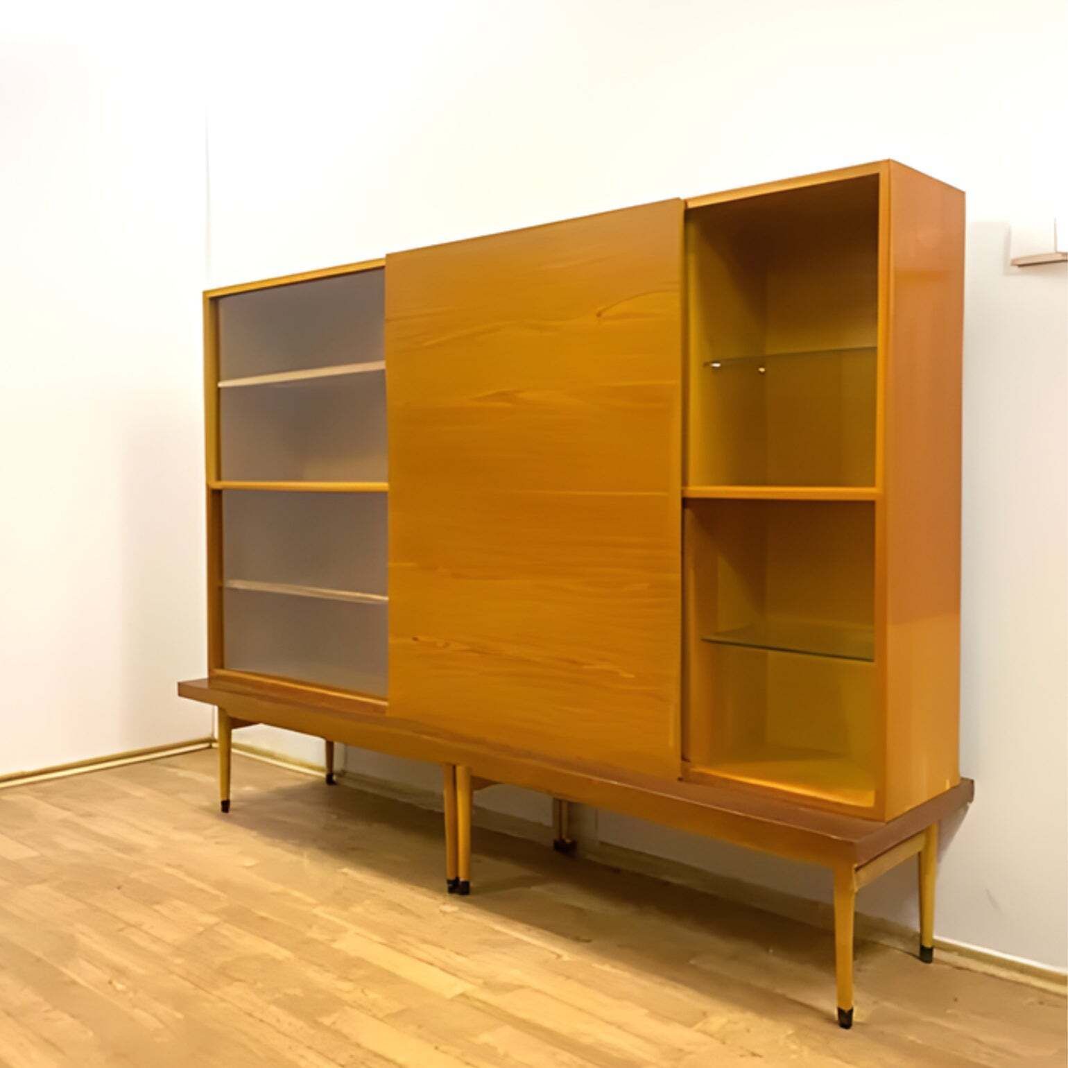 Retro Cabinet / Bookcase, Brussels Style, 1960s photo furniture