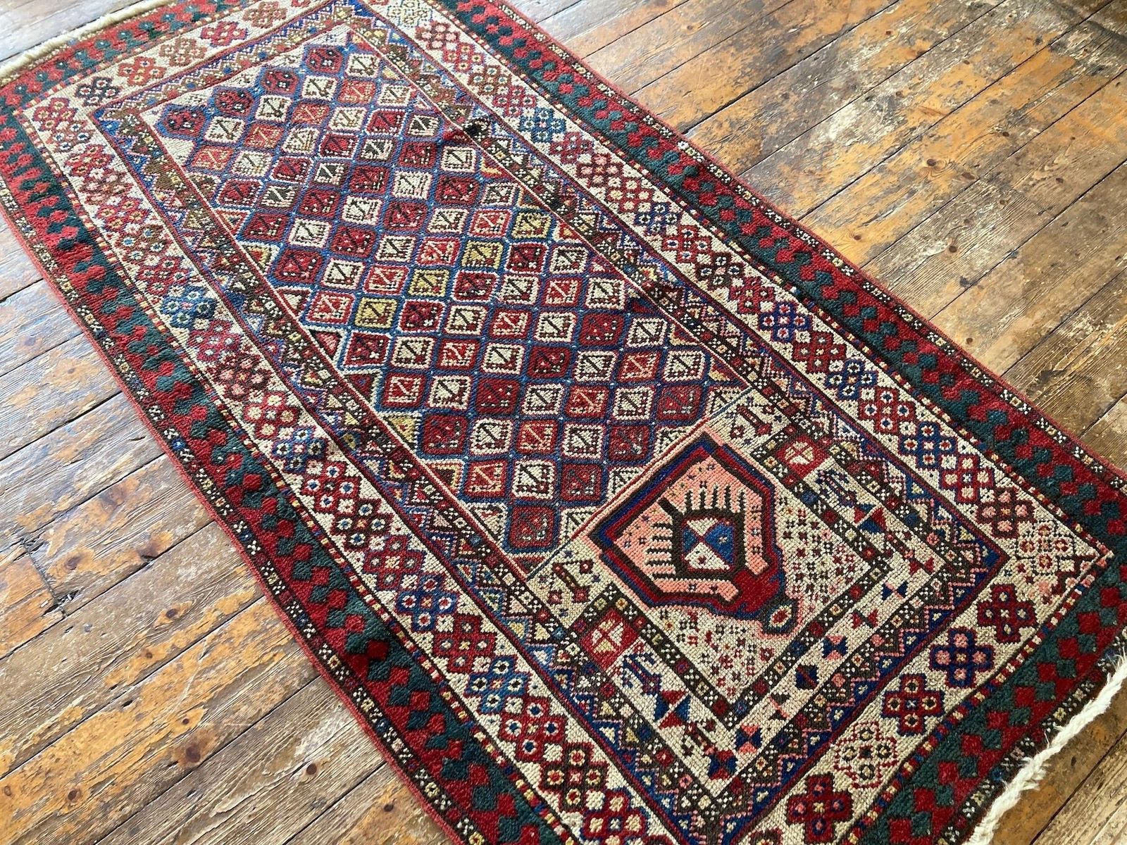 Antique Caucasian Gendje Prayer Rug 1.90m X 0.98m photo Textiles