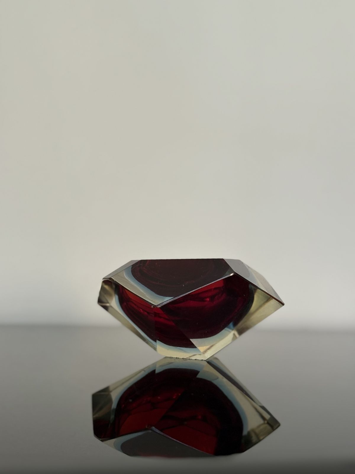 Murano Ashtray By Flavio Poli For Seguso Sommerso, Italy Circa 1962 photo for sale