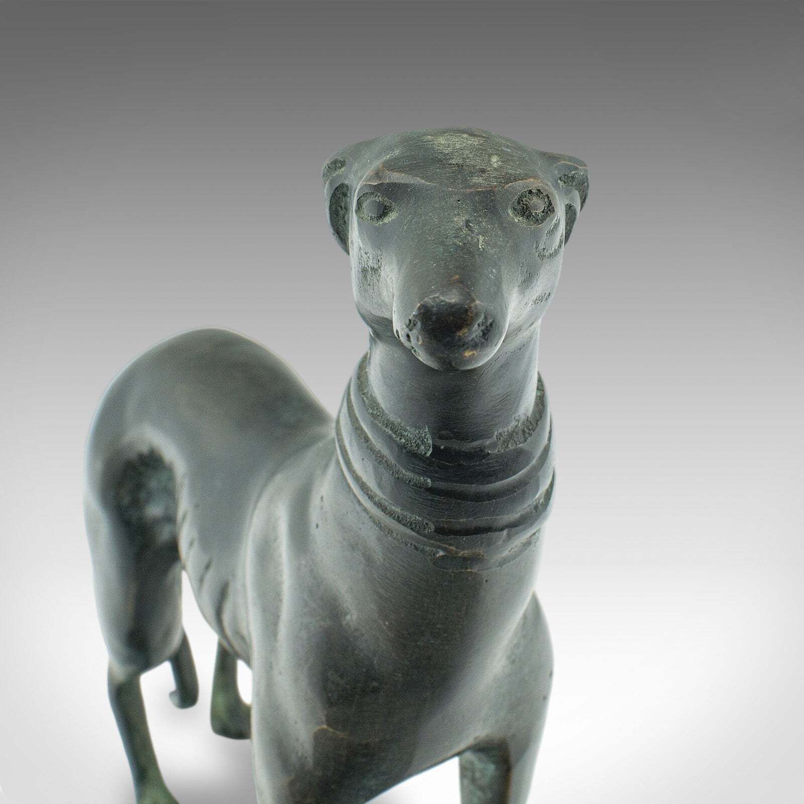 photo furniture Antique Greyhound Figure, French, Bronze, Dog Paperweight, Ornament, Victorian