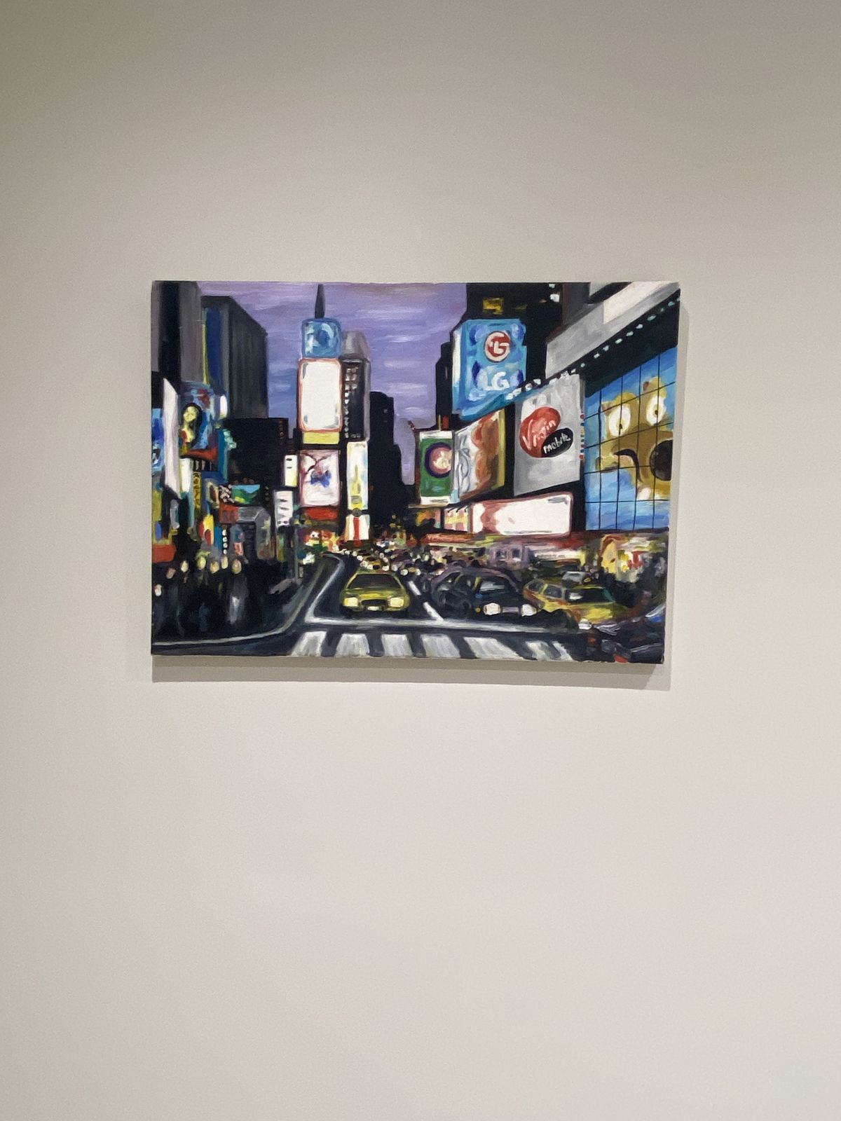 Original New York City Painting | Hand Painted Urban Street Scene Acrylic On Canvas photo 149.0