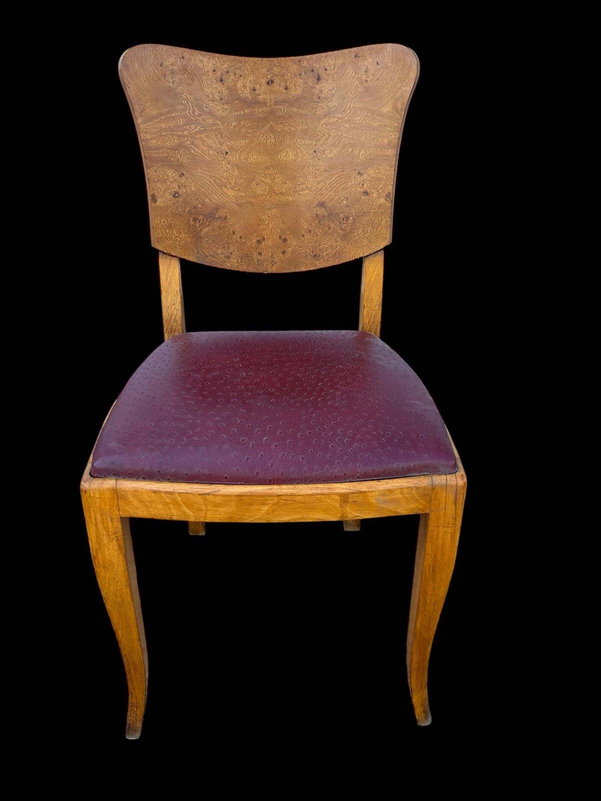 4207.0 Set Of 6 French Art Deco Chairs In Burl photo
