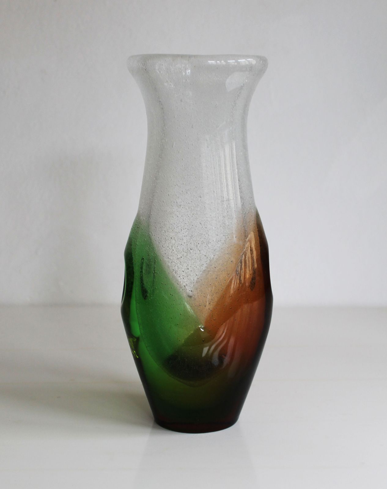 1970s Art Glass Vase By Frantisek Spinar   Model 7609/23 photo furniture