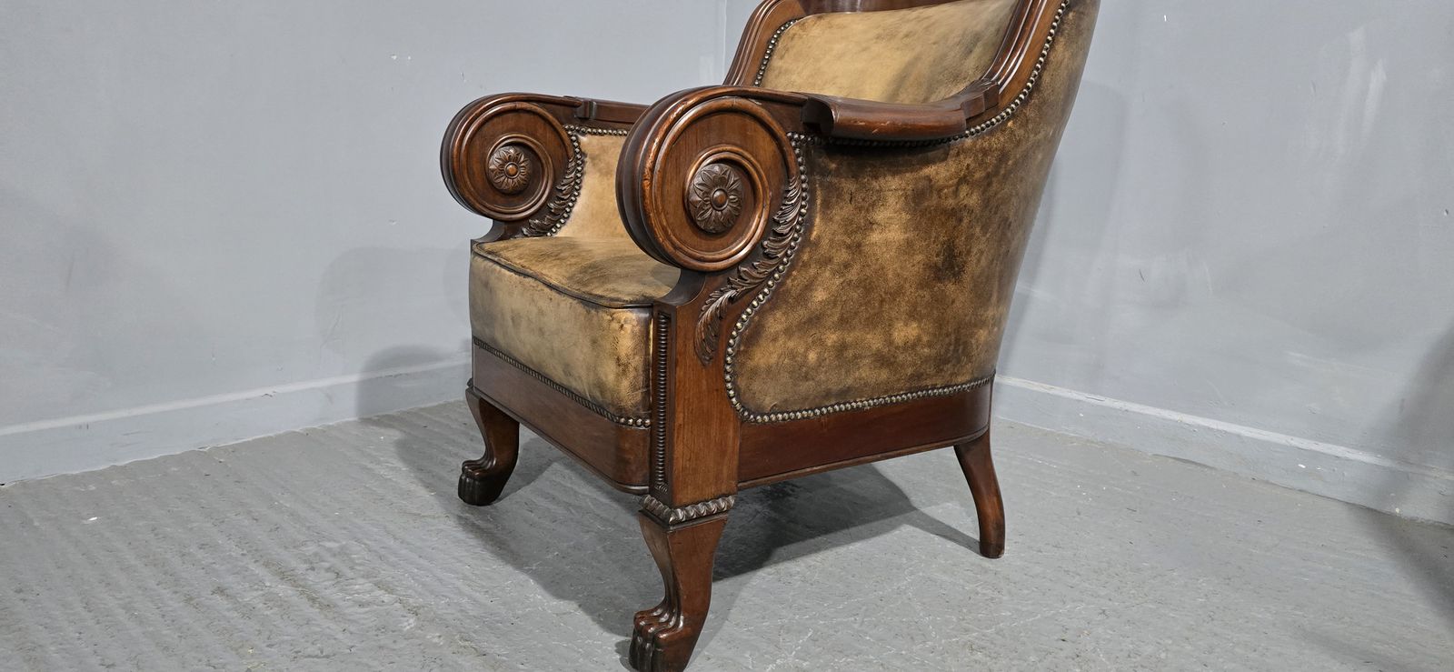 Outstanding Library Chair In The Manner Of George Bullock photo Furniture