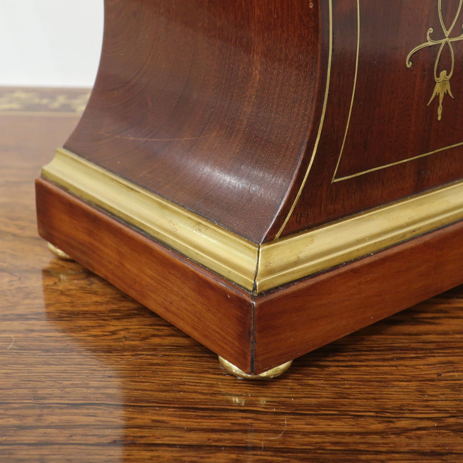 French Art Nouveau Mahogany Mantel Clock photo buy