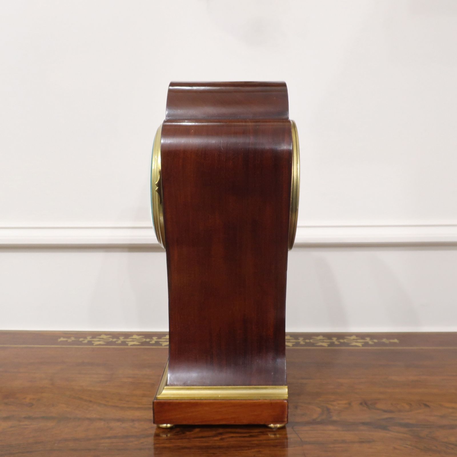 photo furniture French Art Nouveau Mahogany Mantel Clock