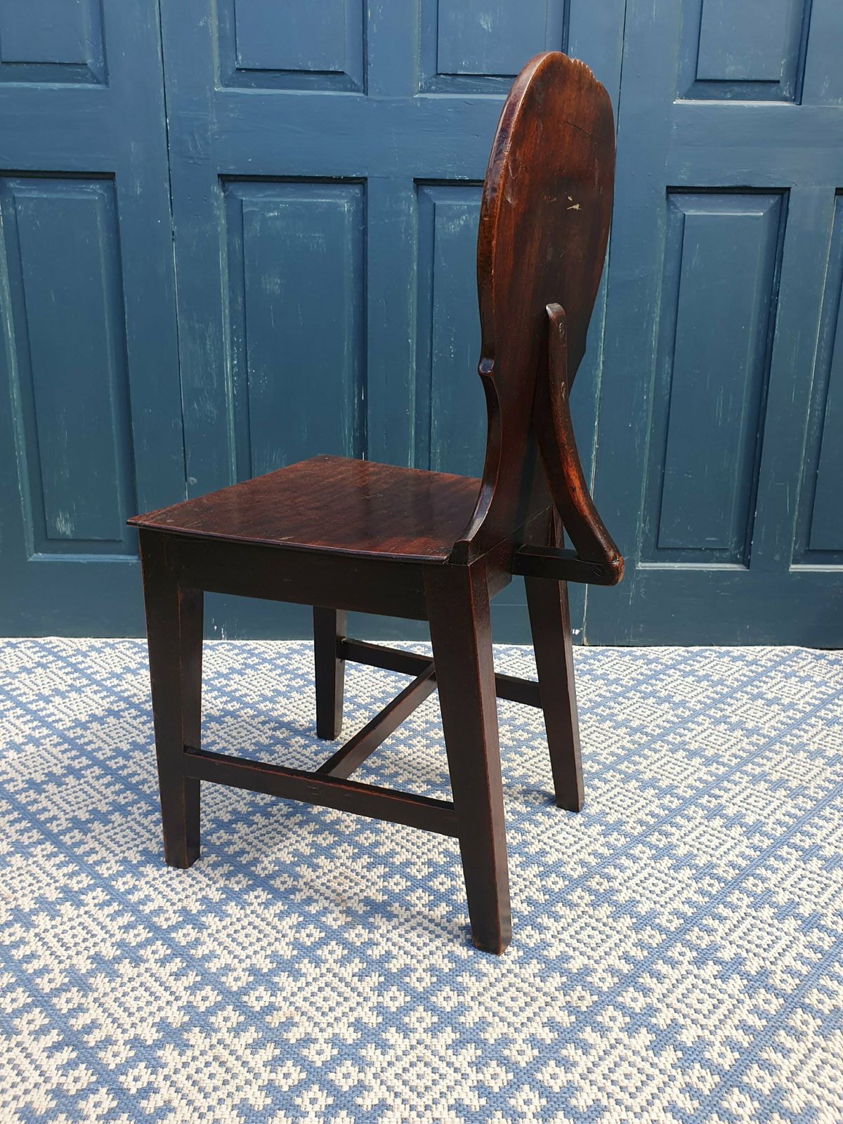 Georgian Mahogany Hall Chair photo 565.0