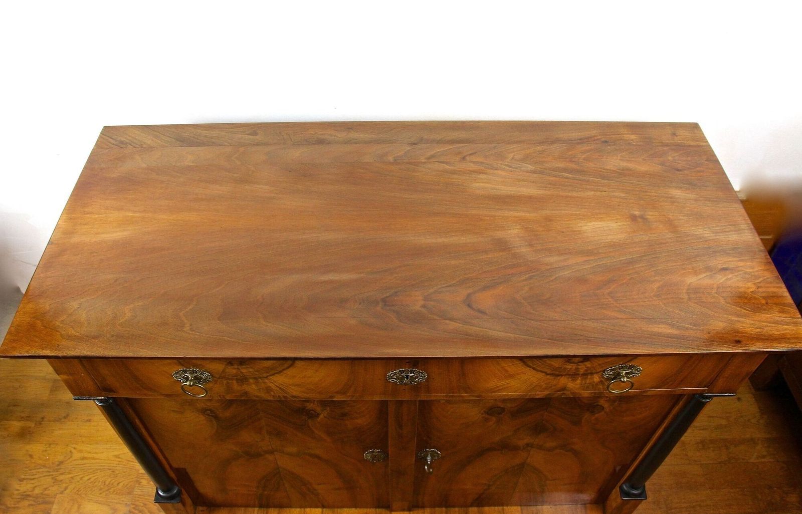 photo vinterior 19th Century Biedemeier Nutwood Commode/ Trumeau , Austria Circa 1825