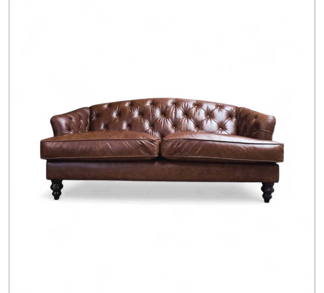 Stunnig Used Tetrad Dalamore 3 Seater Chesterfield(harris Tweed) Sofa