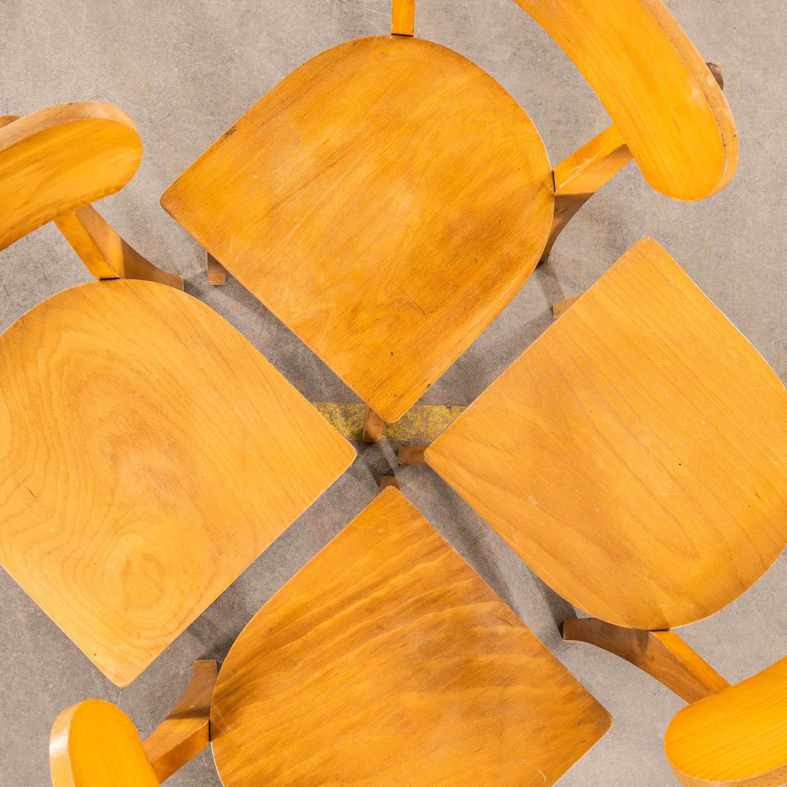 1950’s French Luterma Chapel Bentwood Dining Chairs   Set Of Four photo 540.0