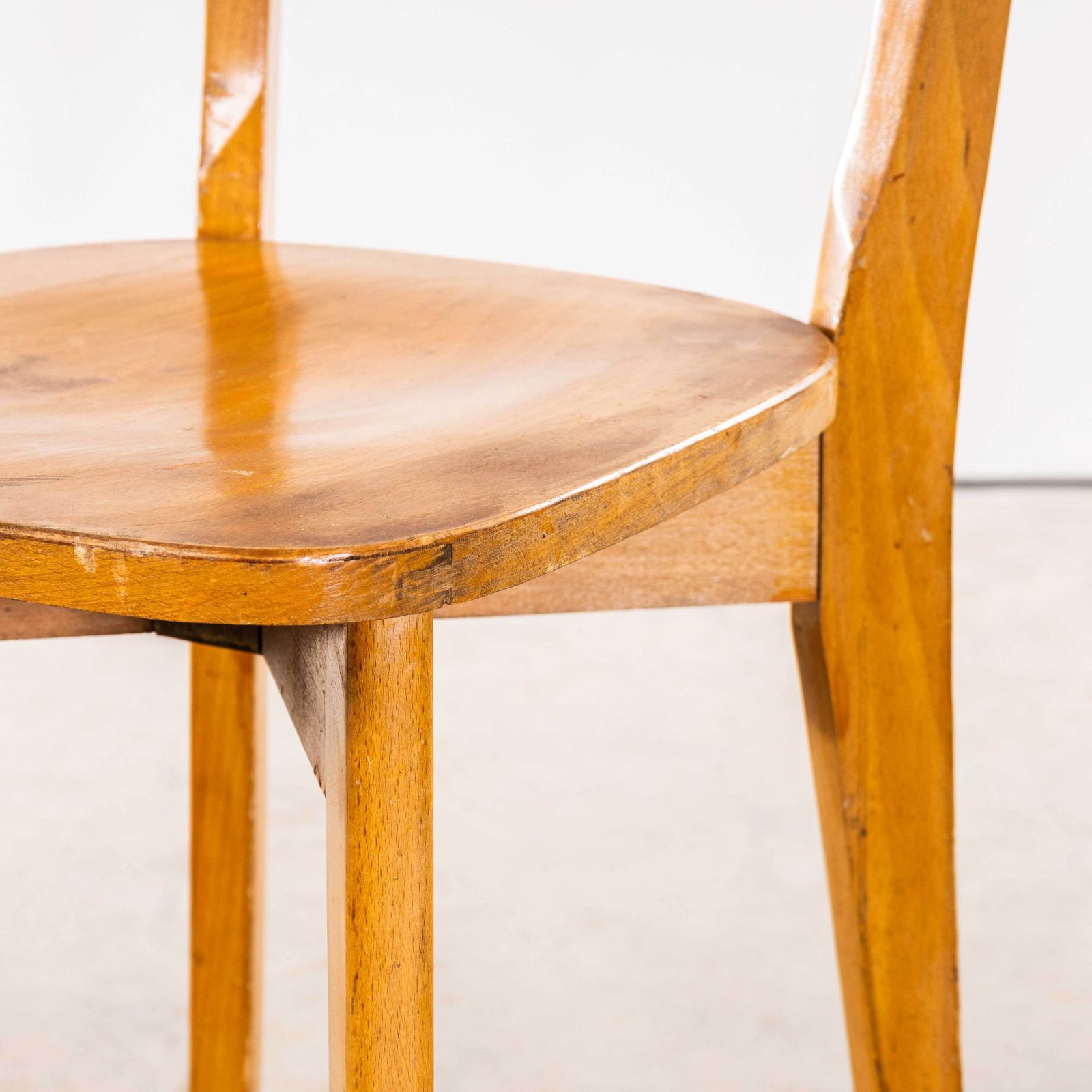 1950’s French Luterma Cross Base Bentwood Dining Chairs   Set Of Six photo buy