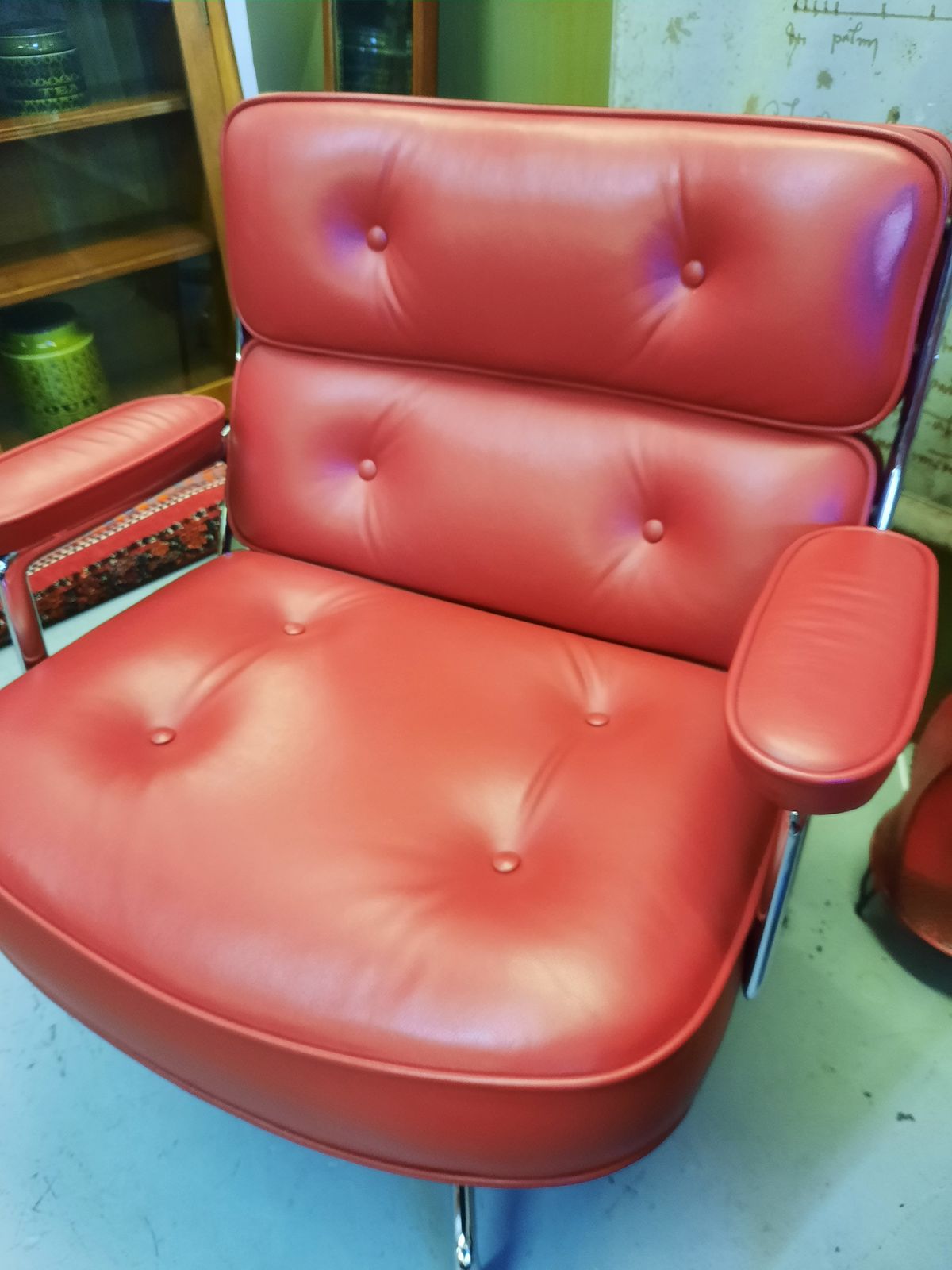 Charles & Ray Eames For Vitra Es105 Time Life Lobby Lounge Chair Upholstered In Leather photo vinterior