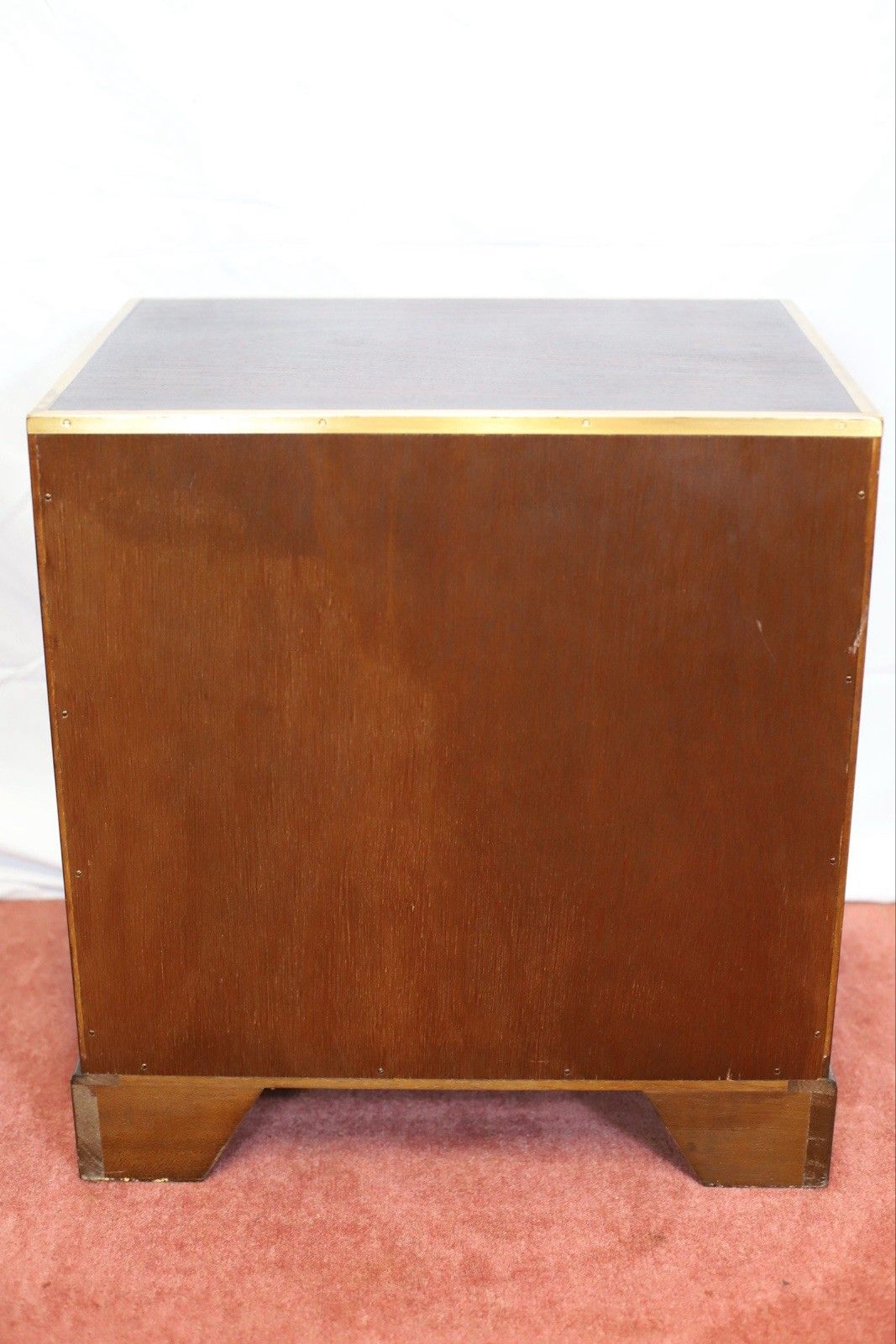 Lovely Mahogany And Brass Military Campaign Style Small Chest Of Drawers photo 818.0