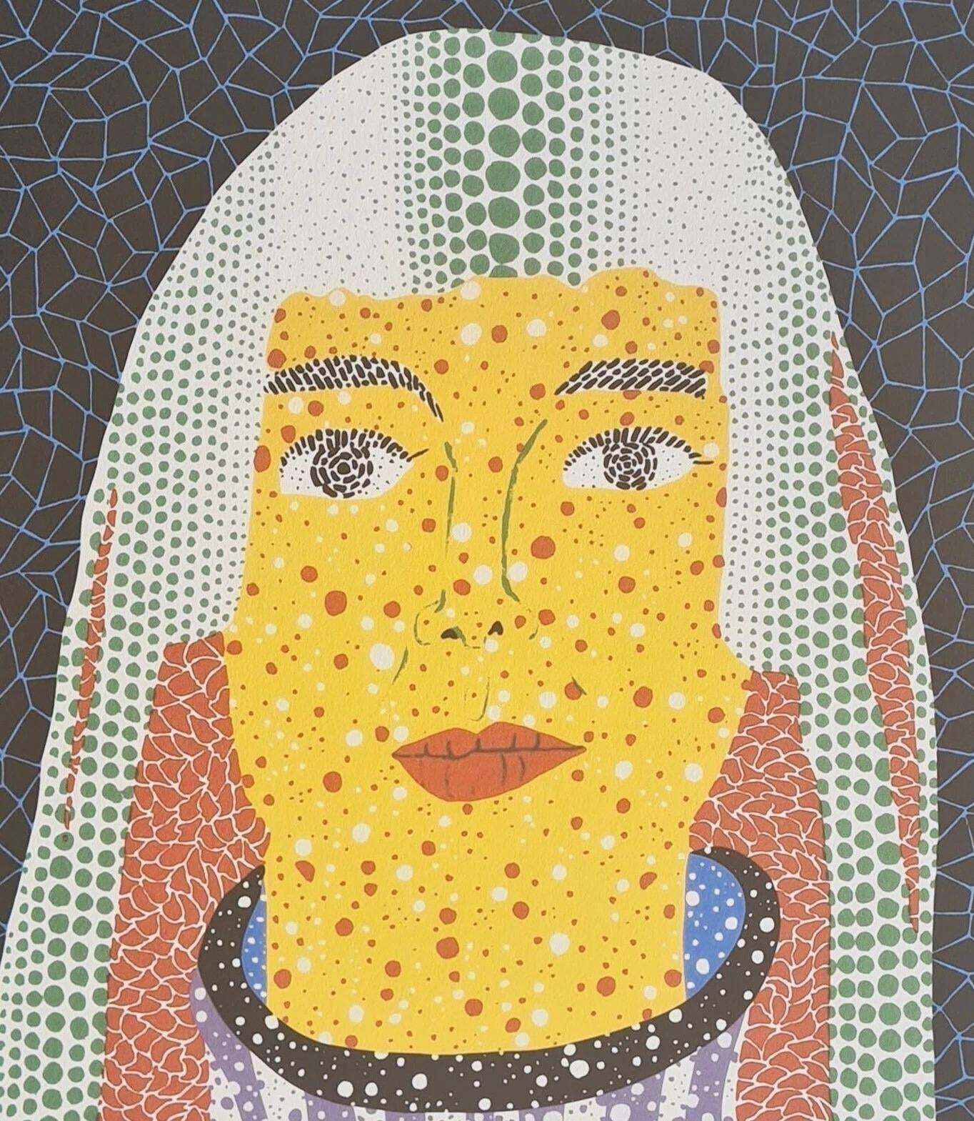 After Yayoi Kusama, Self Portrait, Lithograph, 1990s photo Art