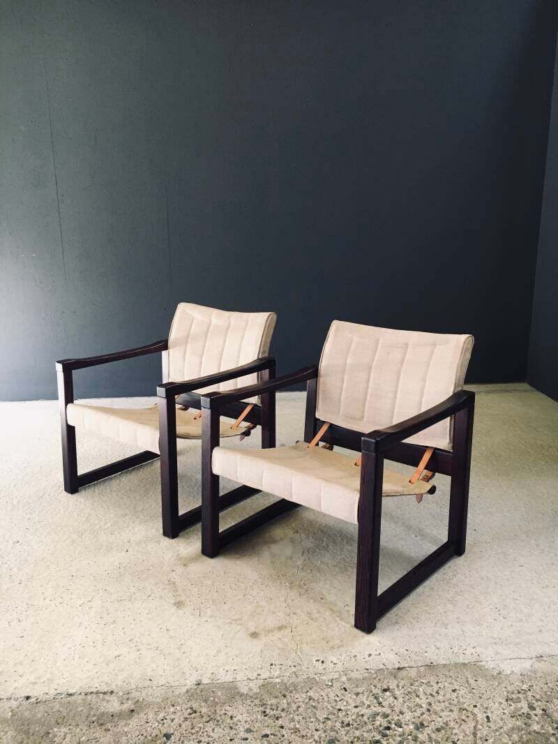 "Diana" Safari Lounge Chair Set, Ontwerp Karin Mobring Voor Ikea, Jaren 1970 photo 1200.0