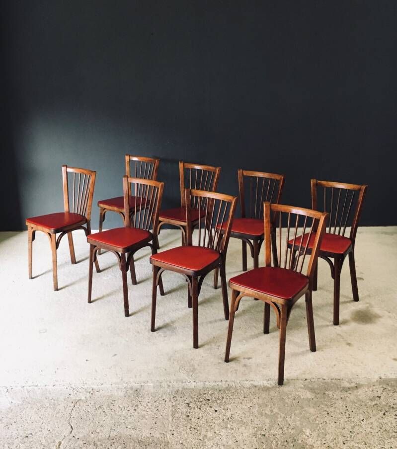 1950's French Reconstruction Design Bistro Chairs By Baumann photo 1250.0