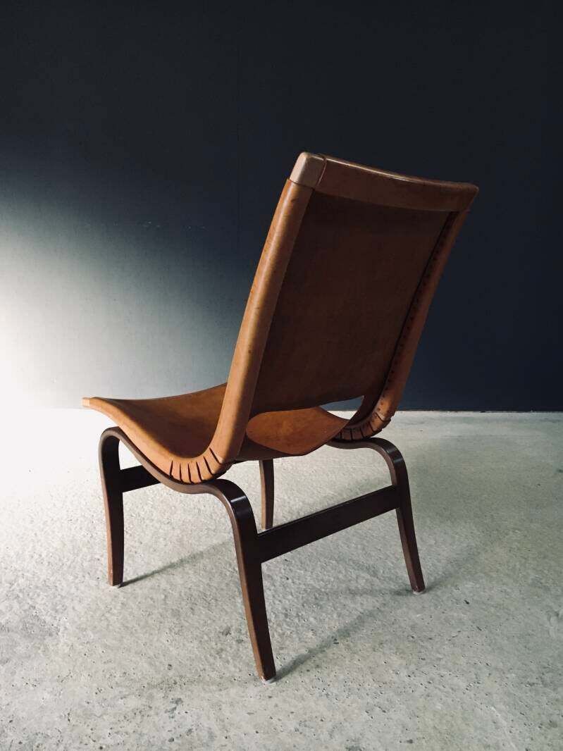 photo furniture Scandinavisch Design 'Eva' Fauteuil Van Bruno Mathsson, Zweden, Ca. Jaren 1960