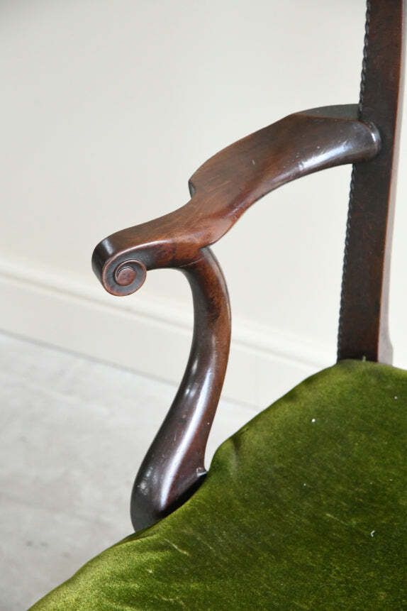 Antique Georgian Mahogany Armchair photo for sale