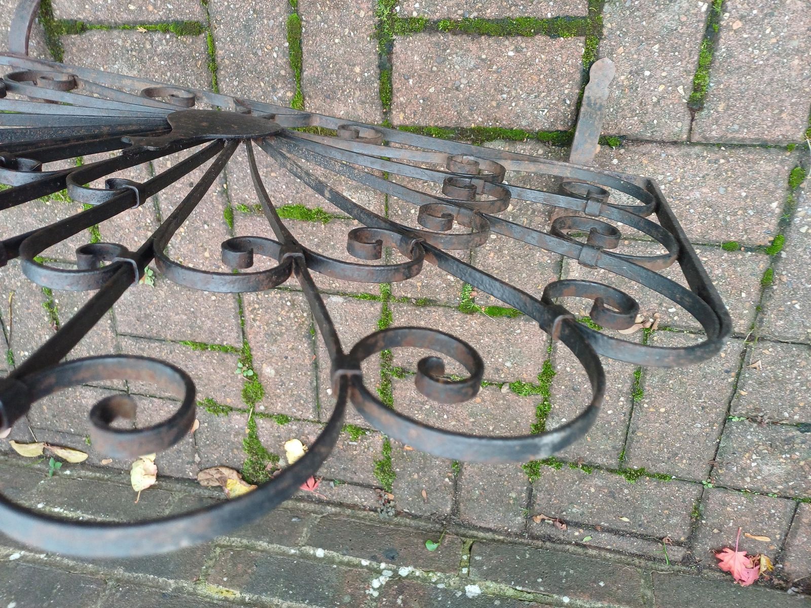 Vintage Wrought Iron Peacock Fire Screen Antique Art Deco Style Fan Guard Ornate Ironwork Fireside Decor, Hearth Accessory Fireplace photo vintage