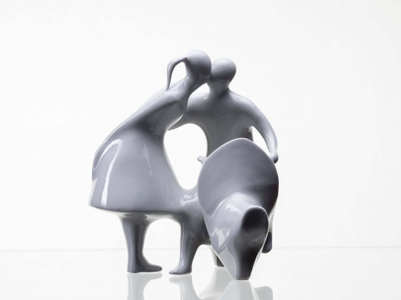 Lovers With A Truncheon, Jiří černoch, Royal Dux, 2000s, Czech Republic