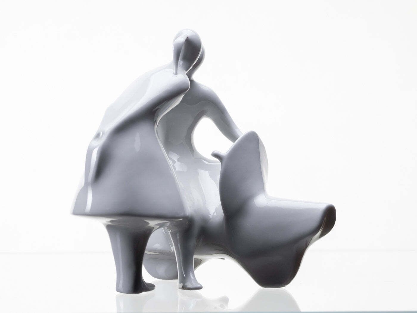 Lovers With A Truncheon, Jiří černoch, Royal Dux, 2000s, Czech Republic photo furniture