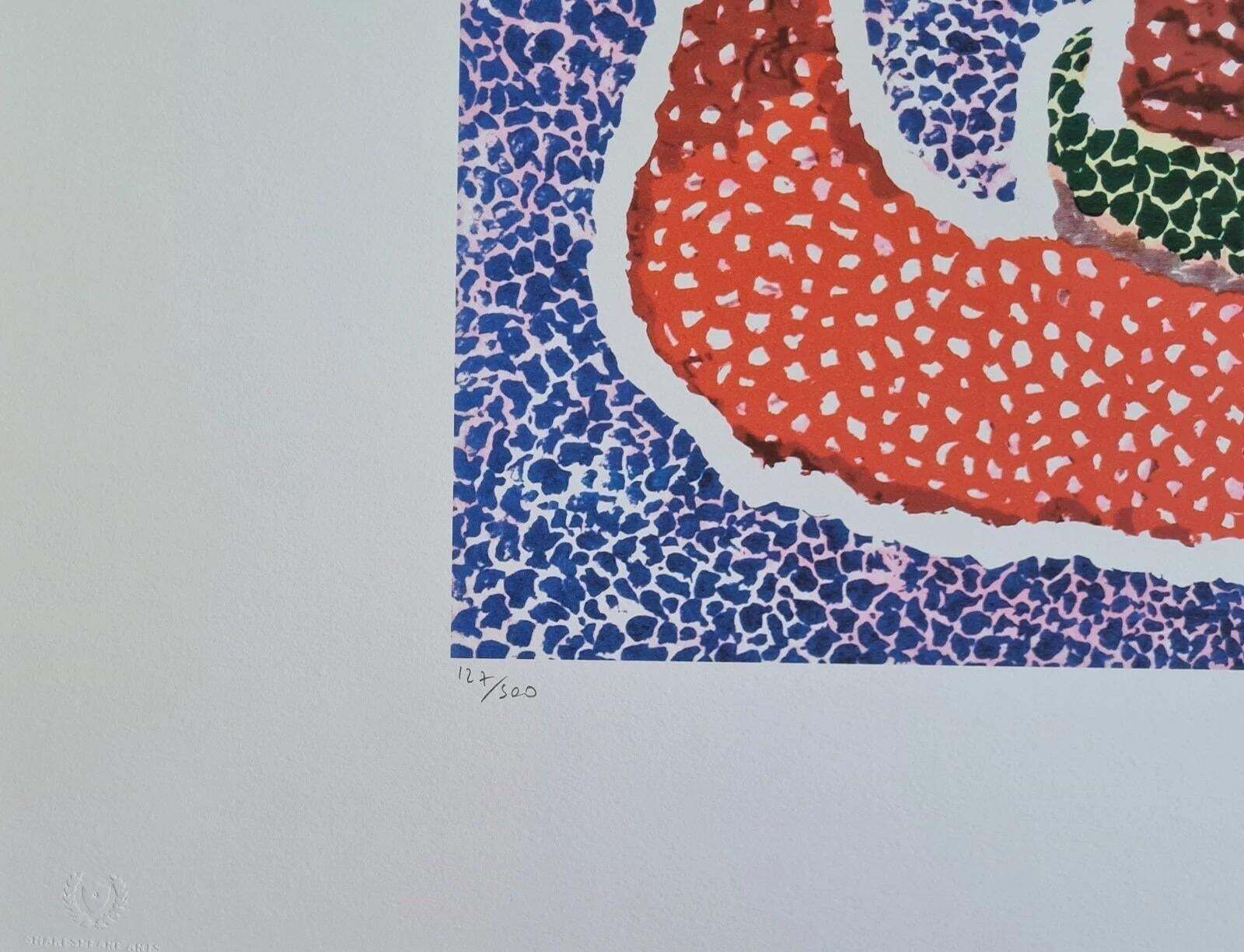 After Yayoi Kusama, Hat Leff.., Lithograph, 1990s photo furniture