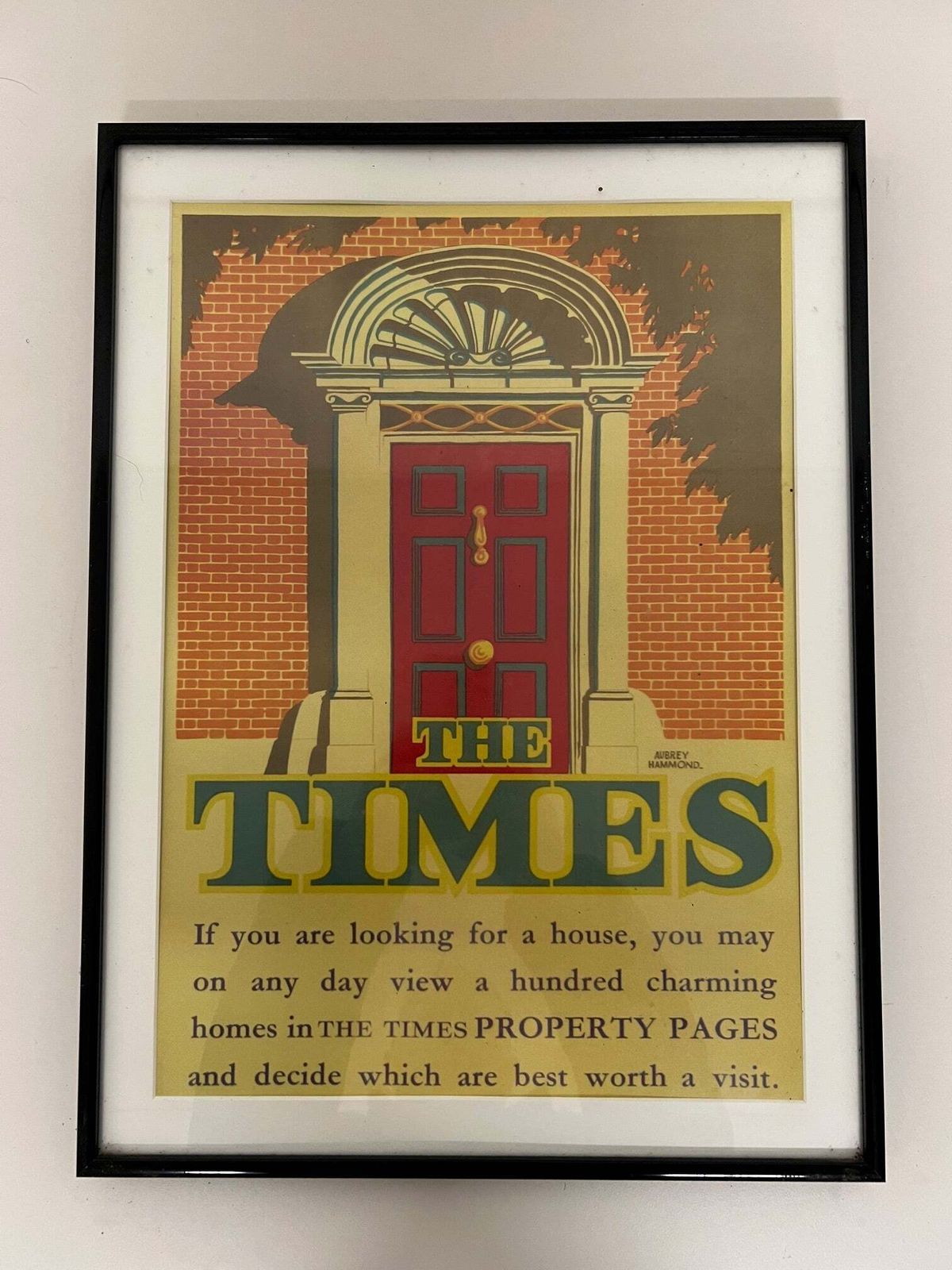 A Set Of 5 X Glazed Framed Prints From "The Times Newspaper" By Aubrey Hammond