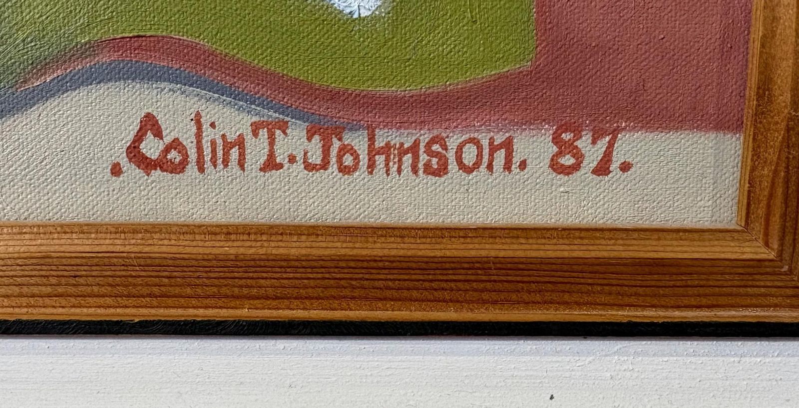 Colin T Johnson, Dartmouth Devon '87 Oil On Canvas photo for sale
