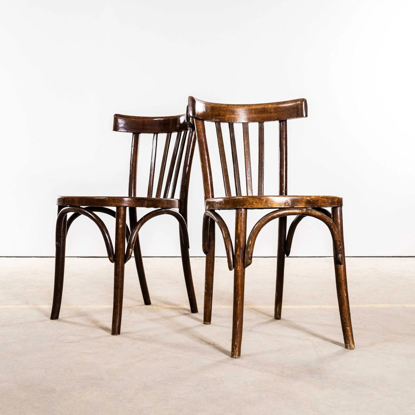 1940’s Tall Back Class Bistro Bentwood Dining Chairs – Set Of Six photo furniture