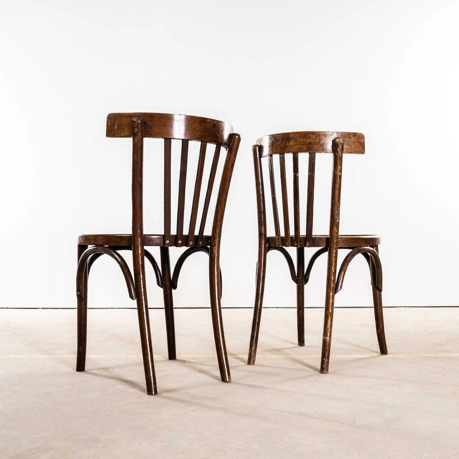 1940’s Tall Back Class Bistro Bentwood Dining Chairs – Set Of Six photo 1014.0