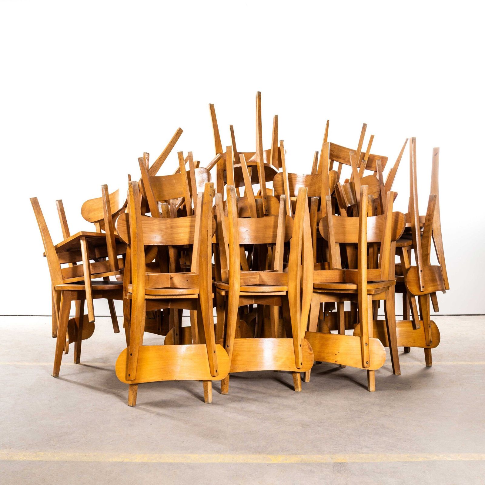 1950’s French Luterma Chapel Bentwood Dining Chairs
