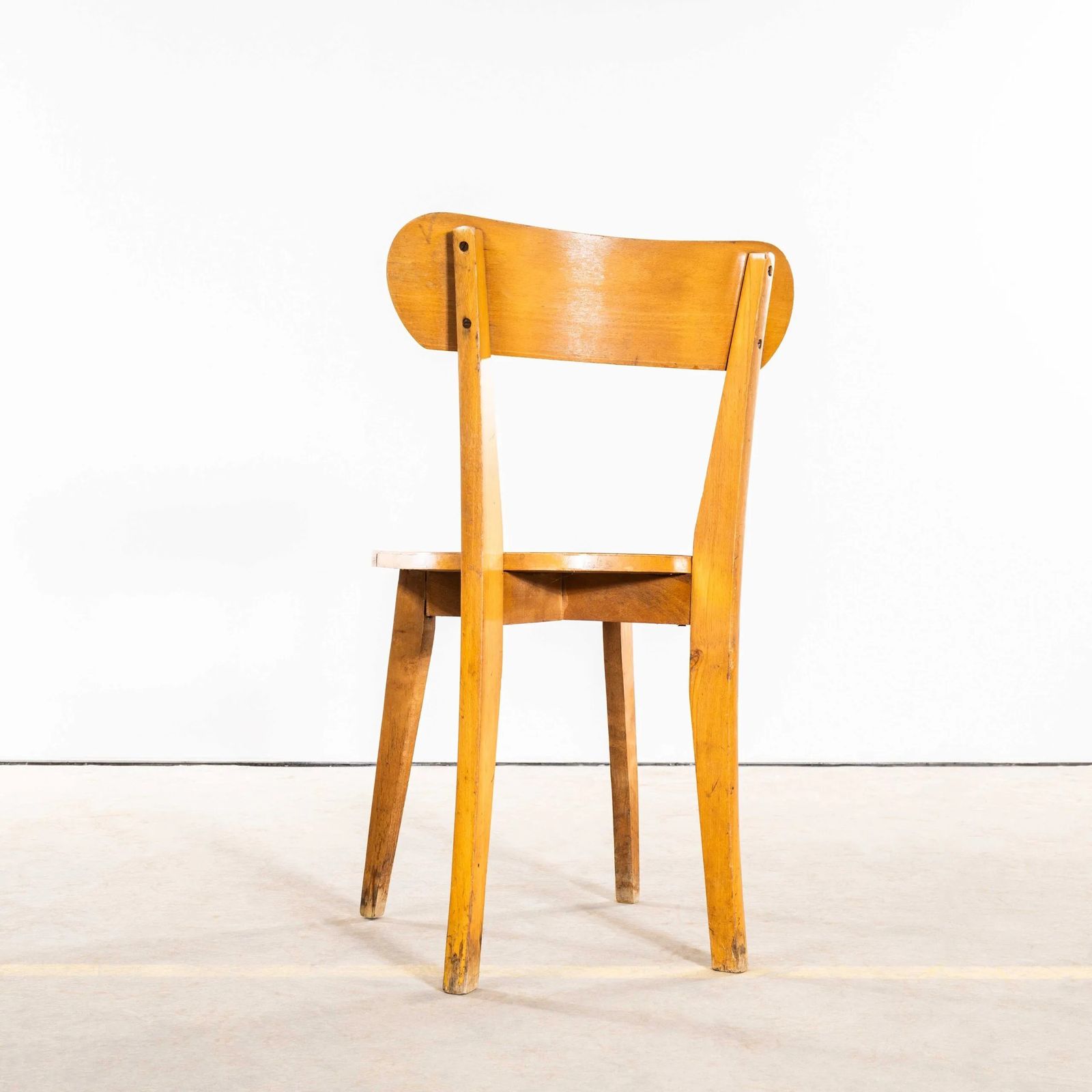 photo furniture 1950’s French Luterma Chapel Bentwood Dining Chairs