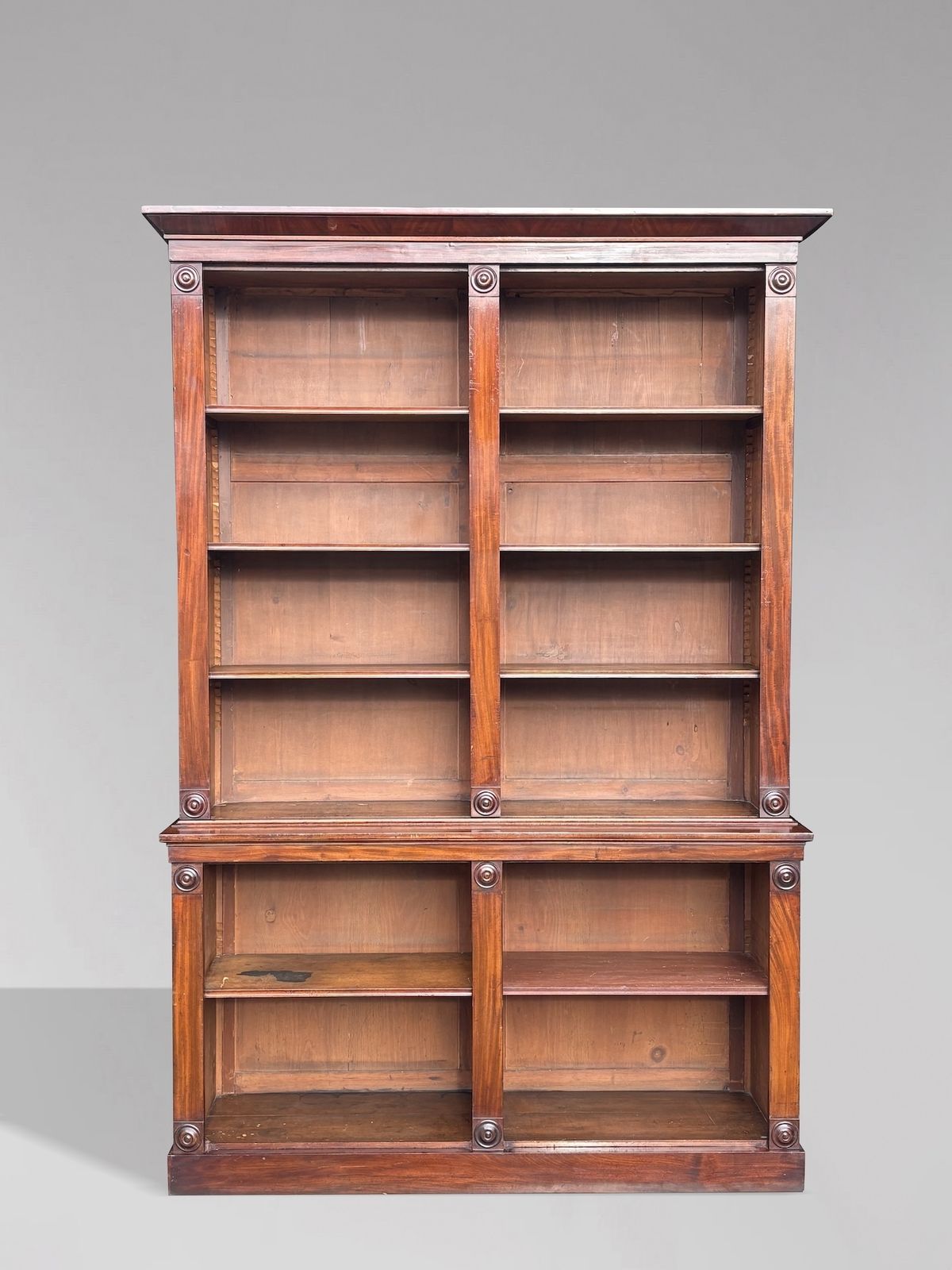 Early 19th Century William IV Period Mahogany Open Library Bookcase photo furniture