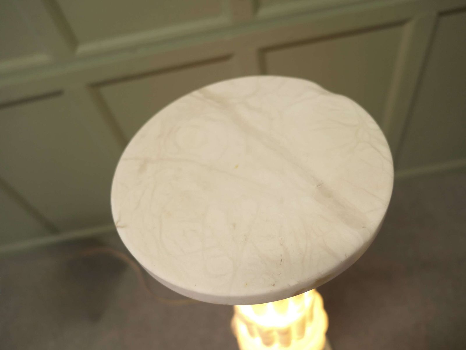 19th Century French Marble Illuminated Torchere Column photo 600.0
