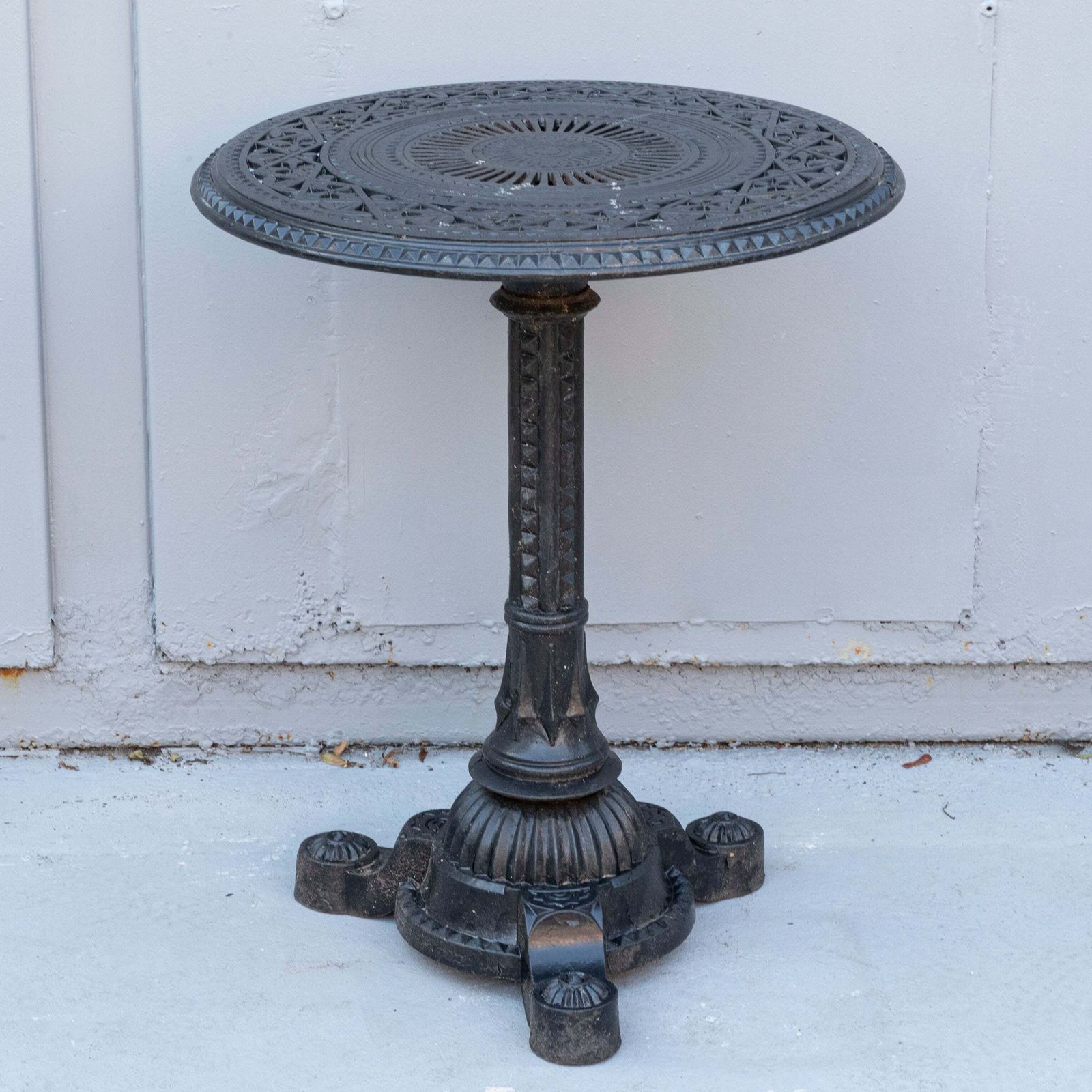 Reclaimed Cast Iron Bistrol Pub Table photo buy