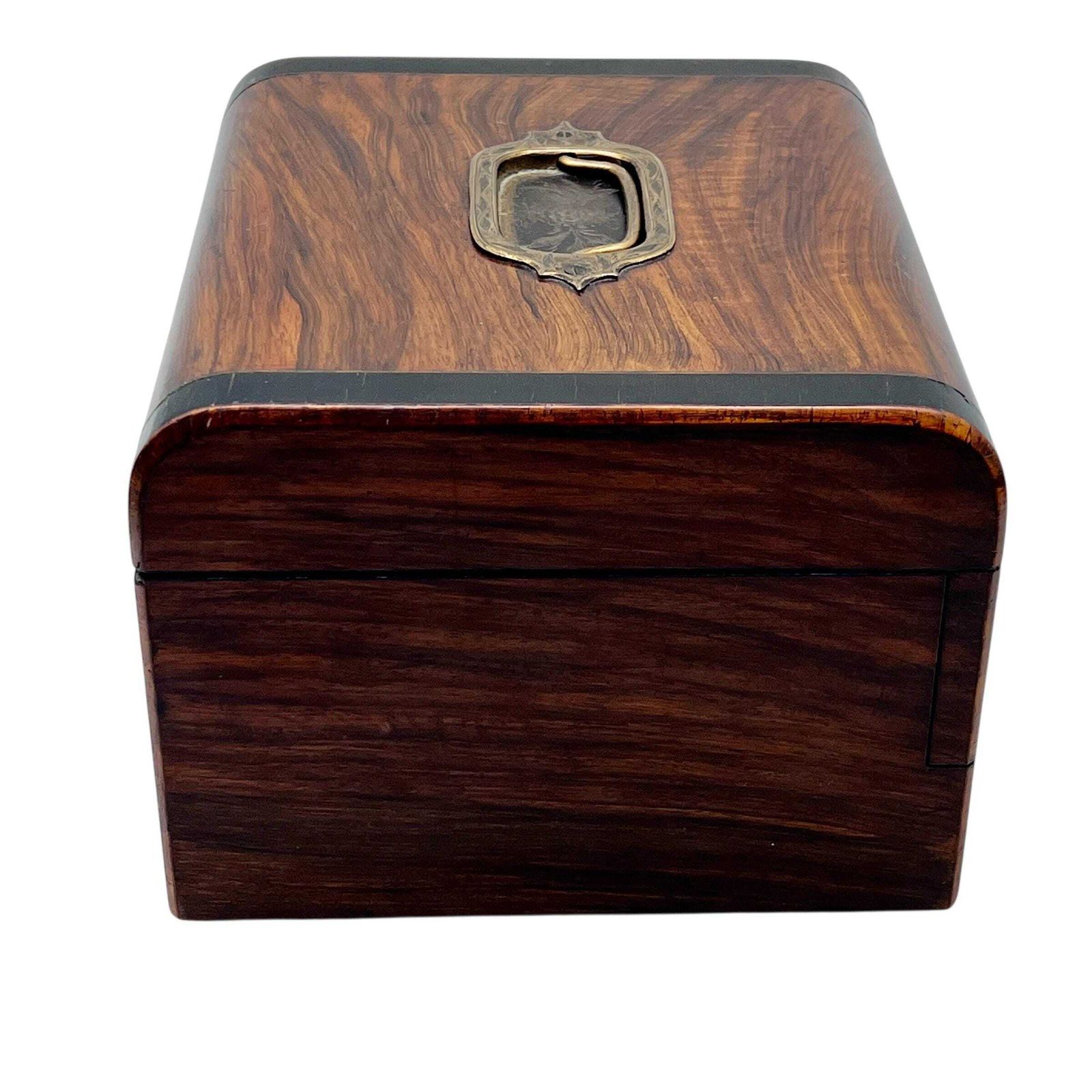 photo furniture Antique Victorian Coromandel Vanity Box With Key   Jewellery Box   Perfume Box   Bedroom Decor   Travel   Home Decor