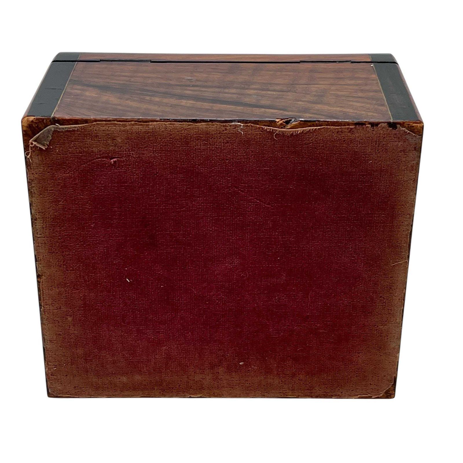 photo for sale Antique Victorian Coromandel Vanity Box With Key   Jewellery Box   Perfume Box   Bedroom Decor   Travel   Home Decor
