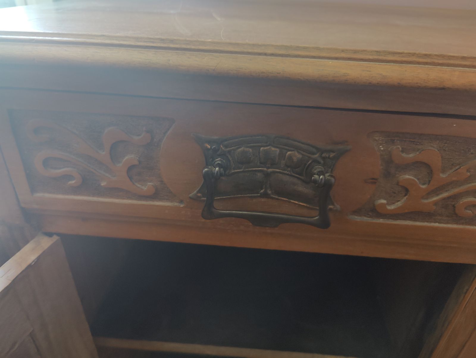 Cherry Wood Vintage Dresser Base photo for sale
