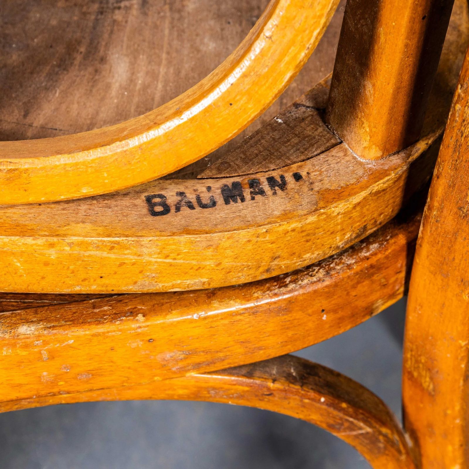 1950’s Honey Oak Bentwood Baumann Dining Chairs – Set Of Four photo furniture