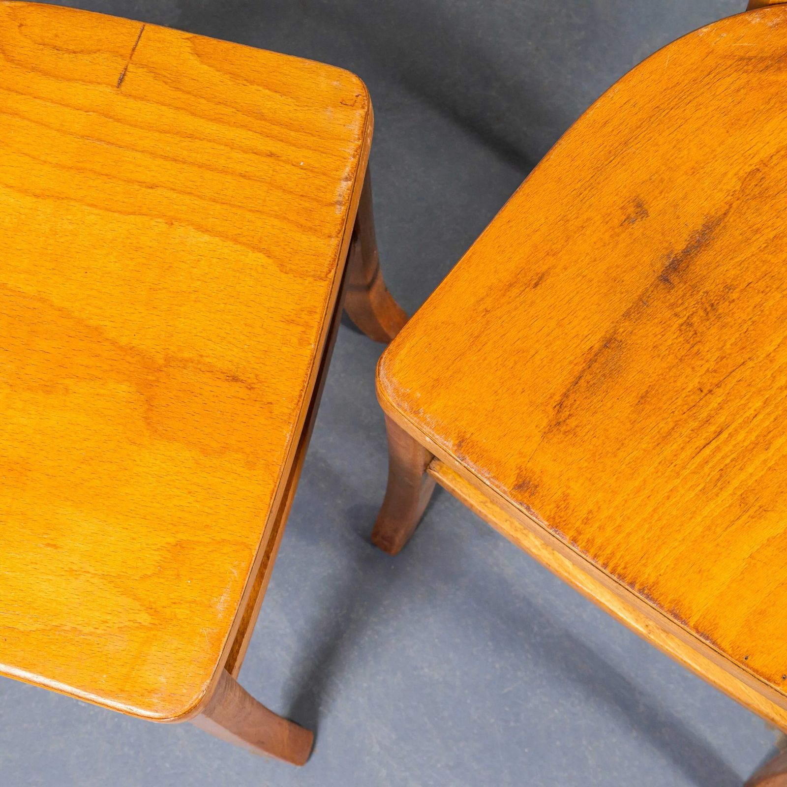 1950’s Original Luterma Slat Back Farmhouse Dining Chairs – Pair photo vinterior