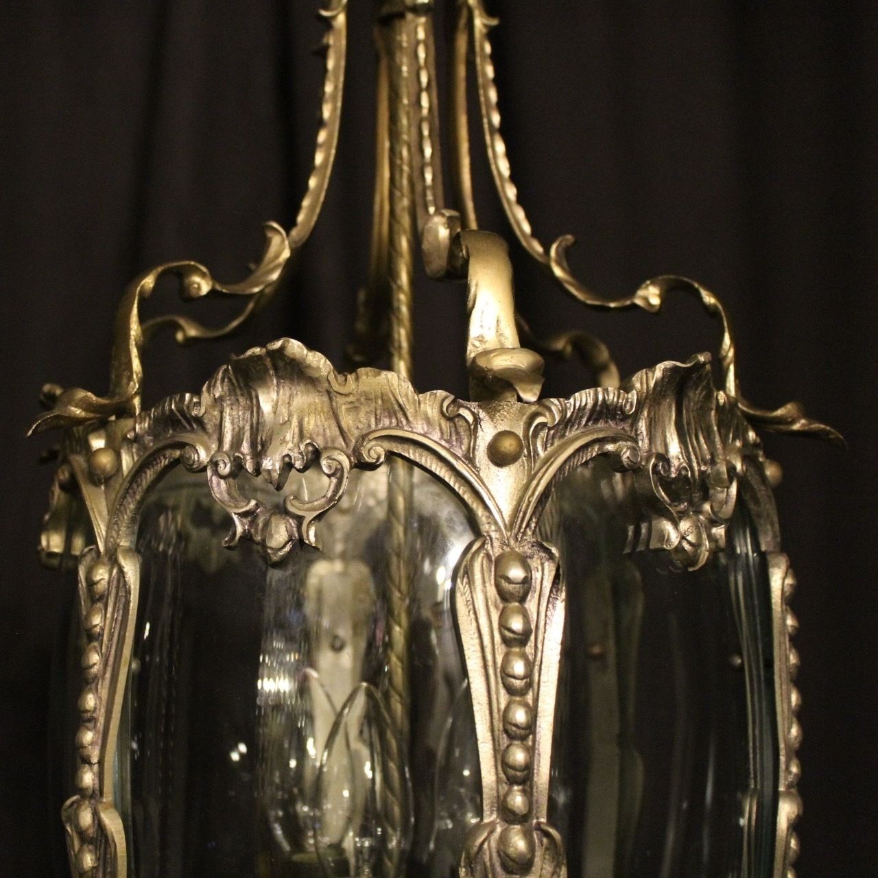 French Pair Of Silver Gilded Bronze Lanterns photo buy