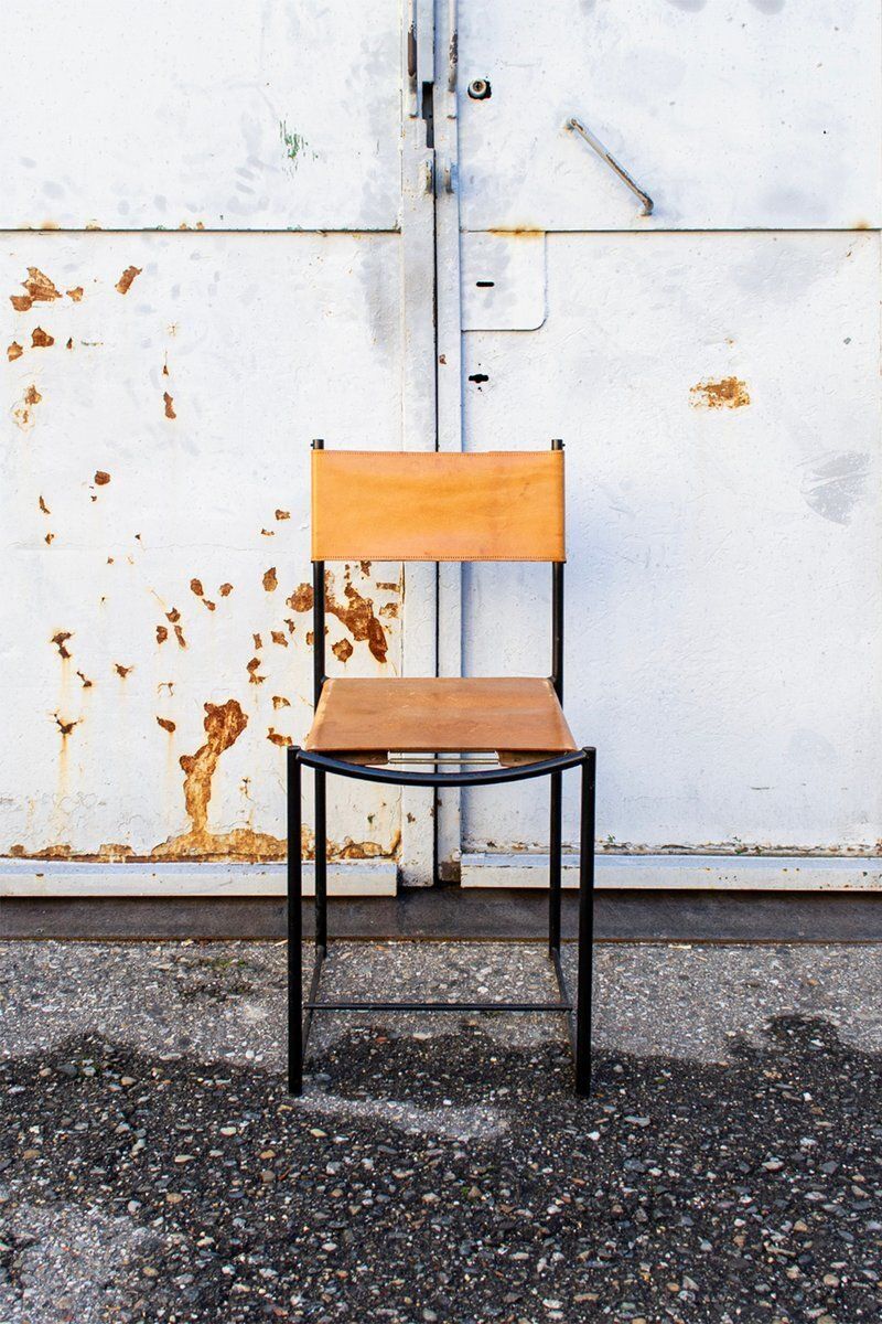 Spaghetti Chairs With Hide Leather Seats By Giandomenico Belotti For Alias, Italy, 1979, Set Of 6 photo for sale